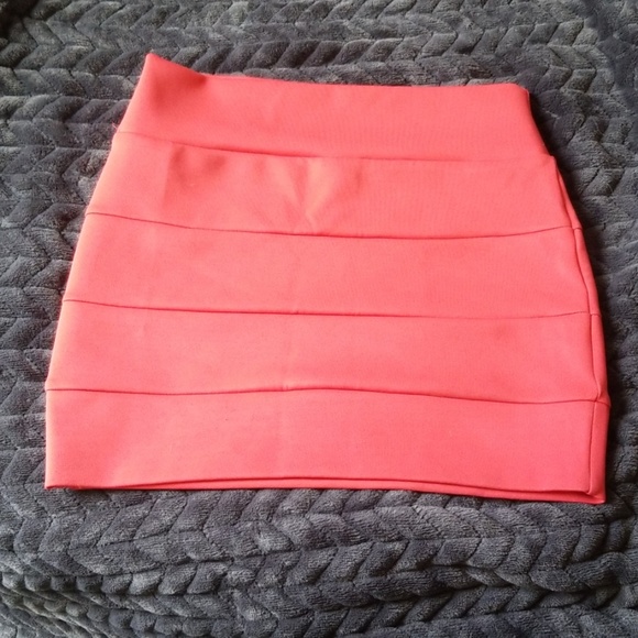Peach Mini Skirt - Picture 1 of 2